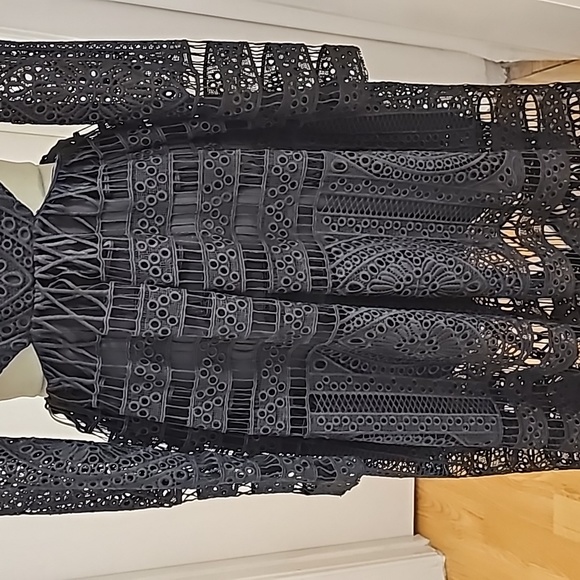 ASILIO, EXCELLENT black midi dress by SZ 6 - Picture 14 of 14